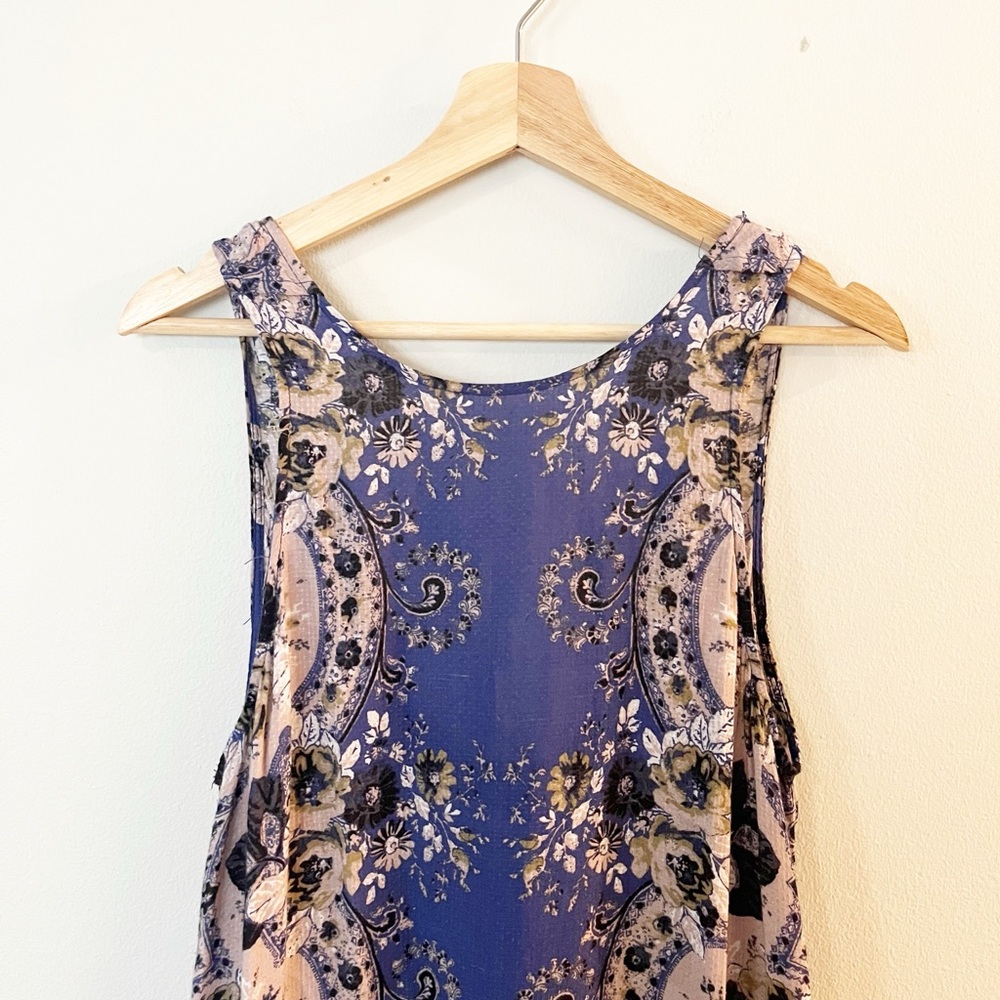 Free People Printed Dobby Dot Flouncy Hem Slip Dress - Picture 4 of 6